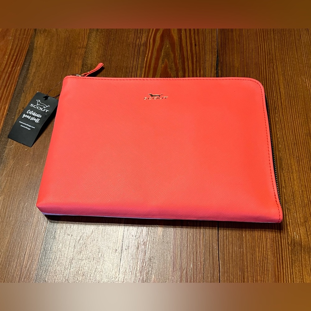 Scout Orange and Pink Zip File Case‎ New With Tags